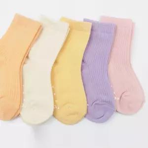 유아 아동 긴목 골지 양말 5족 트렌디한 키즈 봄양말 a-WA874D7