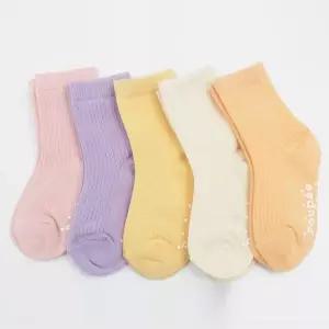 [하프클럽/셀러허브_여성트랜드패션]유아 아동 긴목 골지 양말 5족 아영 트