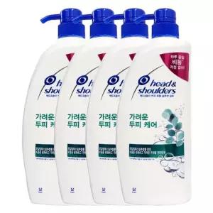 댄트롤 딥클린 박하솔트 샴푸 820ml x4