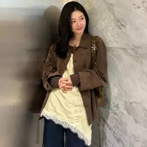 온앤온 레이스 슬리브리스 블라우스 NEW6SB228