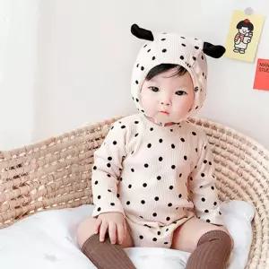 [RGOM30QS]땡땡도트베이지 바디슈트 2종세트 204195