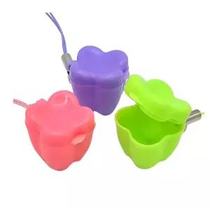 칼라 치아보관케이스 치아모양 목걸이