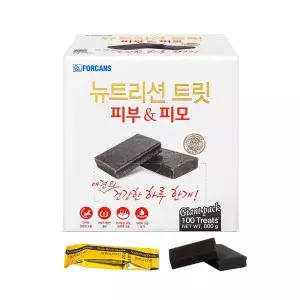 포켄스 뉴트리션트릿 자이언트팩 강아지 영양제 기능성 영양트릿 800g 피부/피모, 100개입, 1개