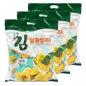 구운김 한입 달콤쌀과자 800g x 3개