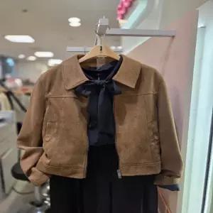 [숲] SOUP 카라 스웨이드 인조 집업 봄버 점퍼 OCRLER1 28