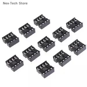 20개 DIP-8PIC 라운드 홀 8핀 2.54MM IC 소켓 어댑터 납땜형 칩 베이스 회로 커넥터