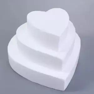 웨딩 장식 Sugarcraft 스티로폼 하트 모양의 주방 액세서리 케이크 폼 금형 DIY 모델 연습 더미