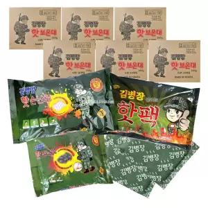 김병장 핫 보온대 160g x 60개 군용핫팩 / 붙이는핫팩 발난로 발핫팩 손난로 마이핫보온대