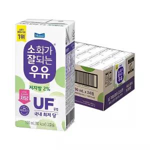 매일 소화가 잘되는 저지방 우유 190ml 24팩