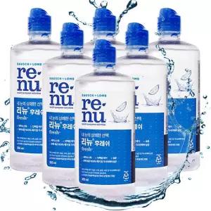 리뉴 후레쉬 렌즈세척액 355ml 6개 바슈롬