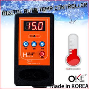히터용 온도조절기 OKE-6422H /수족관 어항 수조 양어장 물탱크 횟집 활어 관상어 물탱크 동파방지 온도계