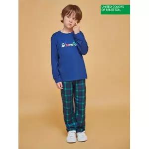 베네통 언더웨어 베네통키즈 피치 남아 원마일웨어 상하의 2종 딥블루 BNBES4O11T
