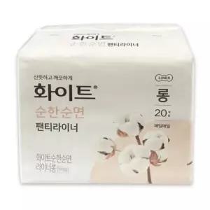 생활용품 IS-SA 화이트 순한순면 팬티라이너 롱 20개입