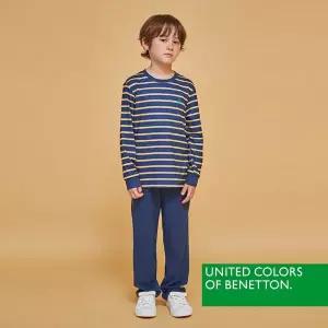 [보리보리/베네통 키즈]베네통키즈 피치 남아 원마일웨어 상하의 2종 네이비 BNBES4O10T