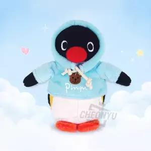 펭귄 후드 봉제인형 가방고리 키링 10cm 장식인형