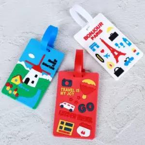 사각 캐리어네임택 실리콘 Jpar 캐리어택 캐리어이름표 러기지택