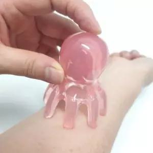 지압기 마사지기 마사지 휴대용 문어 지압 경락 괄사 두피 손발 종아리지압기 문어괄