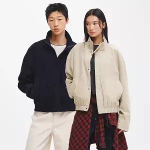 UNISEX 하이넥 코듀로이 블루종 자켓 [3COL] / GF3UJP004