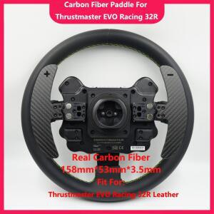 SIMPUSH 카본 파이버 패들 시프터 모드 개조 부품 액세서리 Thrustmaster EVO 레이싱 32R 가죽용