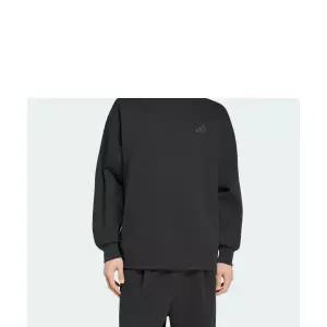 ADIDAS 에센셜 플러스 루즈 핏 3-스트라이프 컨템퍼러리 스페이서 니트 스웨트셔츠 KV5913