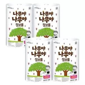 나무야나무야 점보롤 2겹 250m 4롤 4개