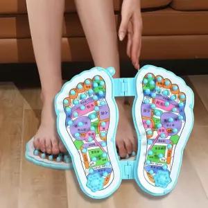 접이식 발지압판 접지 피로 회복 휴대용 발지압기 발매트 발바닥마사지 수지침발판 Ad42213