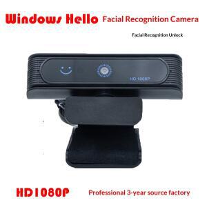 Windows Hello 얼굴 인식 웹캠 Win11/10용 1080P USB IR 카메라 플러그 앤 플레이 마이크 포함 프라이버시