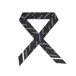 지방시 스카프 로고 스키니 실크 BG00P3G002 001