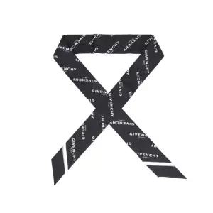 지방시 스카프 로고 스키니 실크 BG00P3G002 001