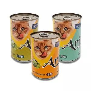 테비 아리캔 대용량 400g 3종 고양이캔