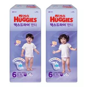 2025 하기스 맥스드라이 팬티 6단계 점보 38매 1팩