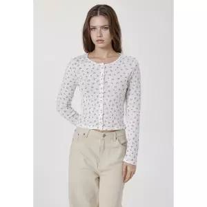 후아유 Eyelet Long S리 LEEve Cardigan WHLAG2323F 1000773912862