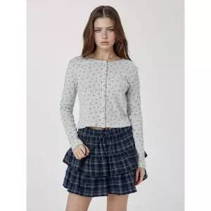 후아유 Eyelet Long S리 LEEve Cardigan WHLAG2323F 1000773911299