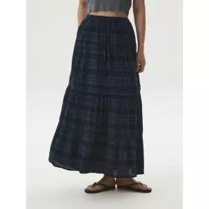 후아유 Check Long Tiered Skirt WHWHG3822F 1000874858758