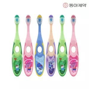 조르단 유아 칫솔 부드러운모 스텝 2단계 (3~5세) 색상 랜덤 6개