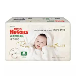 하기스 2023 네이처메이드 퓨어코튼 기저귀 1단계 밴드형 156매