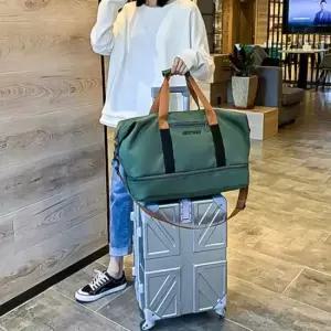 오너클랜 여행용 보스턴백 캐리어결합 접이식 기내용 숄더백 여행가방 캐리어가방 캐리어여행가방