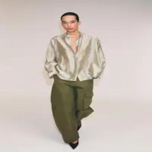 ZARA ZW 컬렉션 차이나 칼라 셔츠 - 샌드 4786/292/711