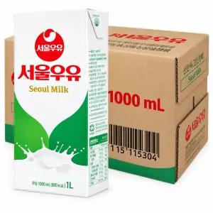 서울우유 멸균우유 1000ml x 10입 (1박스)