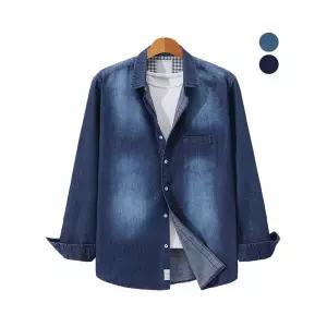 소프트 워싱 데님 셔츠 청남방 빅사이즈 CKST5722