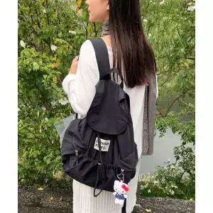 MASMARULEZ 스트링 플랩백팩_블랙