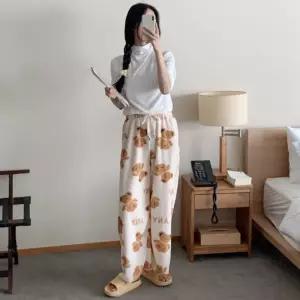 수면잠옷바지 수면바지 겨울 복슬복슬 푸들잠옷바지 여자 잠옷바지 극세사바지