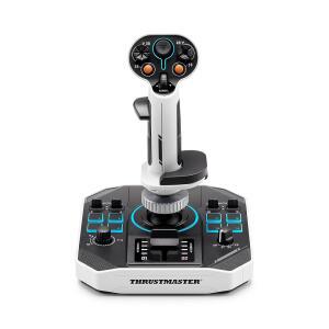 Thrustmaster Sol-R1 비행 조이스틱 초정밀 게임을 위한 홀 효과 기술 우주 시뮬레이션에 이상적인 44개의 버튼(PC와 호환)