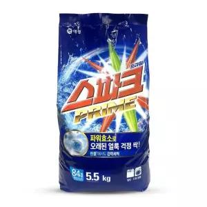 세탁 스파크 5.5kg 세탁기세제 가루 리필 프라임 세제 가루세제