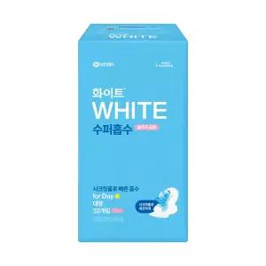 화이트 수퍼흡수 대형 생리대 32개입