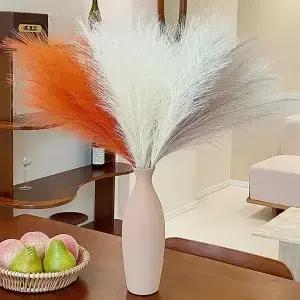 20개입 푹신한 질감의 인조 팜파스그래스 다양한 색상의 부케 50cm/22인치 높이 장식용