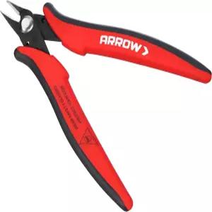 ARROW 마이크로 와이어 커터 간소화된 손잡이와 초단조 절단날이 있는 5인치 정밀 플러시 전자제품 보석