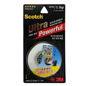 3M 초강력 폼 양면테이프 다용도평면12x1.5m UP115