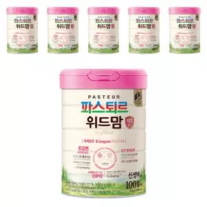 파스퇴르 위드맘 제왕 100일 분유 750g 6개