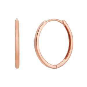 [모아르]14K 민자 링 원터치 한쪽 귀걸이 17mm